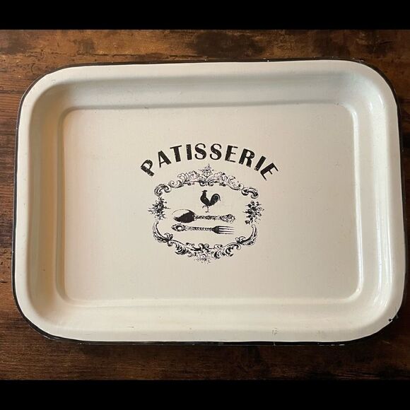 VNT French Patisserie Metal Cream KitchenTray - Picture 1 of 7
